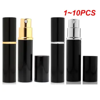 1~10 ADET 12ml Metal Kasa Cam Tankı Parfüm Şişesi Alüminyum Meme Sprey Doldurulabilir Şişe Parfüm Kozmetik Cam Konteyner 2