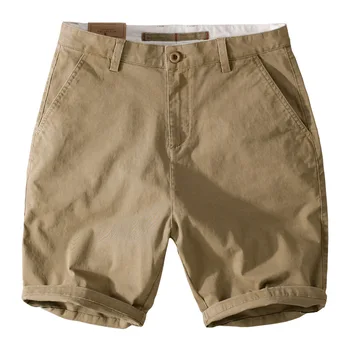 2023 Yeni Pamuk Rahat Kargo pantolon Şort erkek Yaz Elastik Gevşek Büyük Basit Kişiselleştirilmiş Retro Moda rahat pantolon