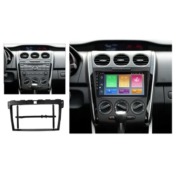 2Din araç DVD oynatıcı Çerçeve Ses Montaj Adaptörü Dash Trim Kitleri Facia Paneli 9 İnç Mazda CX-7 2007-2012