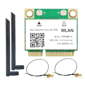 3165HMW 600M ağ kartı BT4. 0 WiFi Mini PCIE adaptörü çift bantlı 5G kablosuz