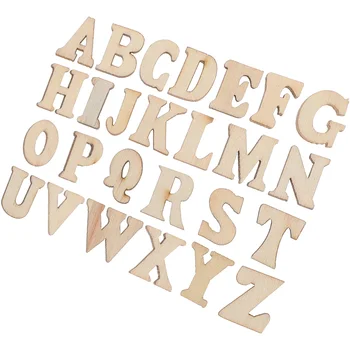 Ahşap Bezemeler 200 Ahşap Mektup Desen Bezemeler Ahşap Dilimleri DIY Craft Bezemeler Tasarımlar 15mm