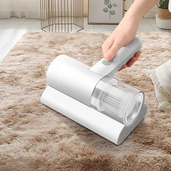 Akıllı taşınabilir Mite sökücü şarj edilebilir toz temizleme makinesi UV ışıkları ile temizlik için yatak yastıklar elbise kanepe halı