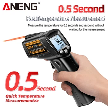 ANENG TH103 Sınıf II Lazer Kızılötesi Termometre Sıcaklık Sensörü Test Tabancası-20°C ~ 380 ℃ Endüstriyel Termal Tüp Test Araçları