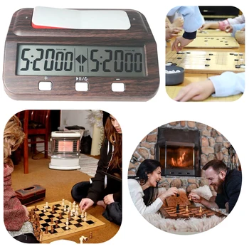 Dijital Satranç Zamanlayıcı Akülü Uluslararası Satranç Saati lcd ekran Masa Oyunu Kronometre Aile Kişisel Kullanım için