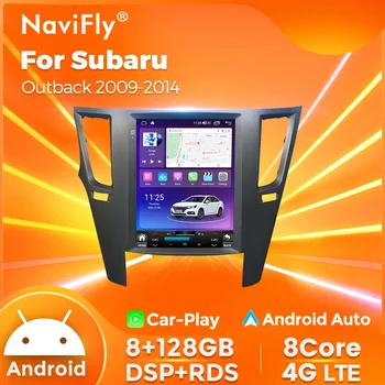 Dikey Dokunmatik Ekran Tesla Tarzı Subaru Outback için 4 BR Legacy 5 2009-2014 Android Araba Radyo Kafa Ünitesi Multimedya Oynatıcı GPS