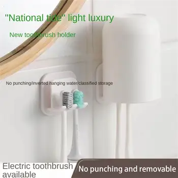 Diş fırçası Standı Raf Organizatör Elektrikli Diş Fırçası Duvara Monte Tutucu Yerden Tasarruf Sağlayan Diş Macunu Tutucular Banyo Aksesuarları