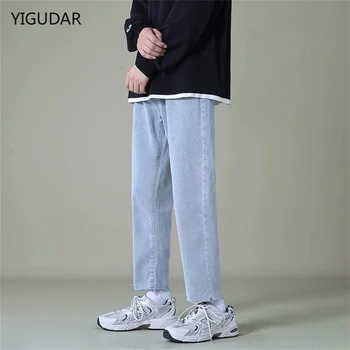 Erkek Streç Skinny Jeans erkekler Yeni Bahar Kore Moda Rahat Pamuklu Denim Slim Fit Pantolon Erkek Pantolon Marka erkek kot