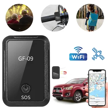GF-09 mini GPS takip cihazı Manyetik Dağı Araba Gerçek Zamanlı Cihaz Koruma Mini GPS araç Bulucu SIM Pozisyoner Oto Aksesuarları