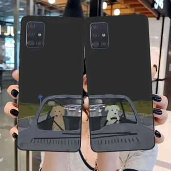 Komik Karikatür Köpek Çift telefon Kılıfı Kapak İçin Samsung Galaxy S21 S20 FE S22 S23 Ultra Artı A52 A72 A32 A51 A71 A31 A21S A33 A53