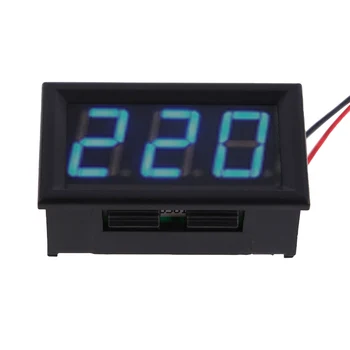 LED AC 30-500 V Dijital Voltmetre Ev Kullanımı Gerilim Ekran w / 2 Teller