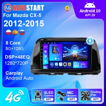 NNAVİSTART Mazda CX5 CX-5 CX 5 2012-2015 Araba Radyo Multimedya Video Oynatıcı Navigasyon GPS DVD 4G WIFI Carplay Otomatik 2 Din