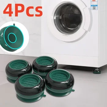 4 Adet Çamaşır Makinesi Titreşim Pedleri Anti Titreşim Çamaşır Makinesi Destek Ayakları Sabitleyici Çamaşır Makinesi Taban Ayak Pedleri Gürültü