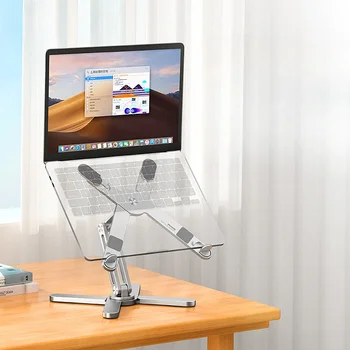 Laptop Standı 360 ° dönen taşınabilir Dizüstü braketi ısı dağılımı katlanır alüminyum Tutucu Macbook Air Pro için Uygun