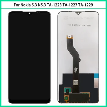 Yeni 6.55 inç Nokia 5.3 İçin N5.3 TA-1223 TA-1227 TA-1229 LCD Ekran Dokunmatik Ekran Paneli Sayısallaştırıcı Meclisi Değiştirme